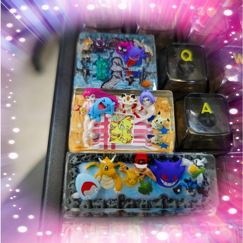 3D Printing Keyboard - ポケモン アニメ キーキャップ 1U 1.25U 1.5U