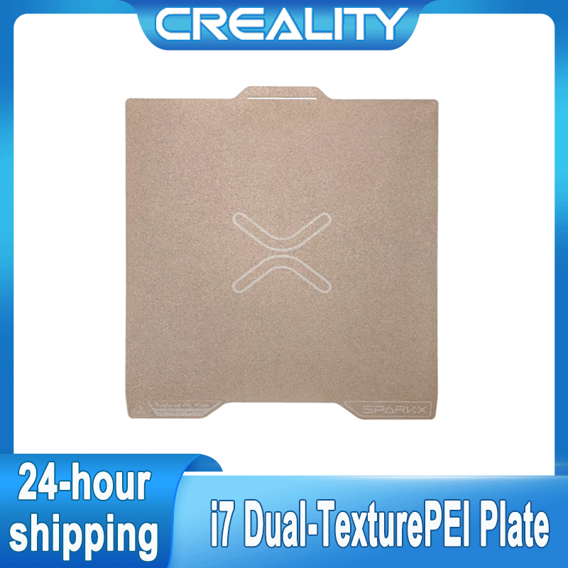 3D Printing Creality - Creality SPARKX I7 両面テクスチャ加工ビルドプレート デュアルPEIシート ゴールドプラットフォーム