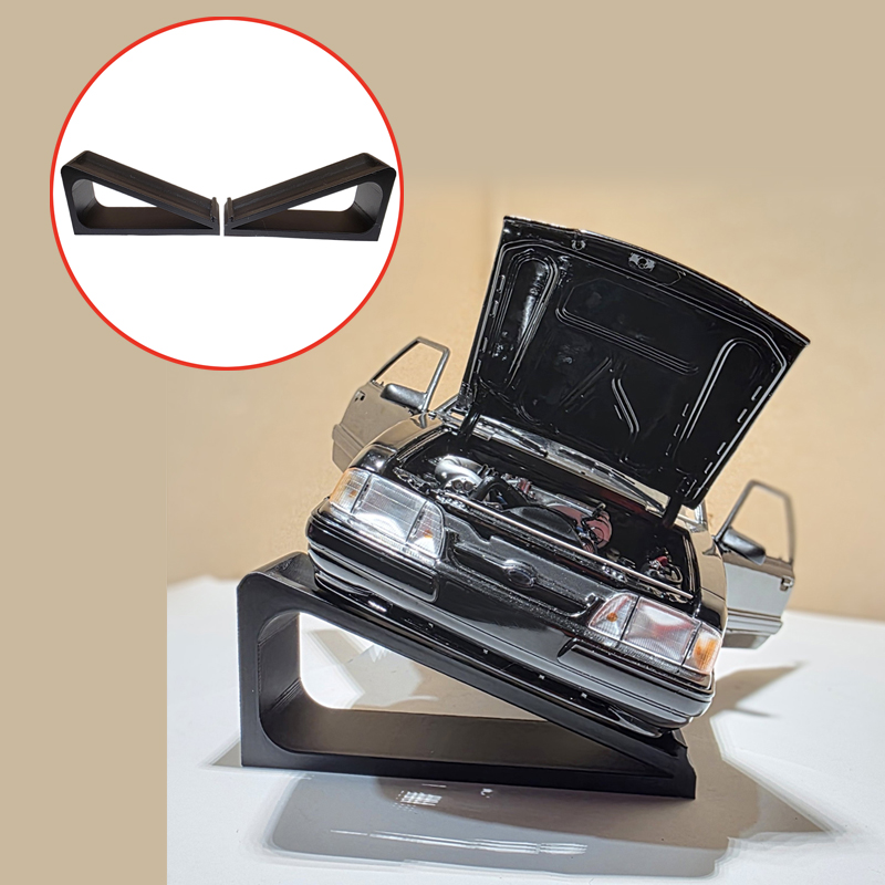 3D Printing Diecast Cars - 1/18 1/24スケールモデルカー用サイドディスプレイスタンド 3DプリントPLA製アングルサポート アンダーサイドショーケース ダイキャストモデルコレクター向け