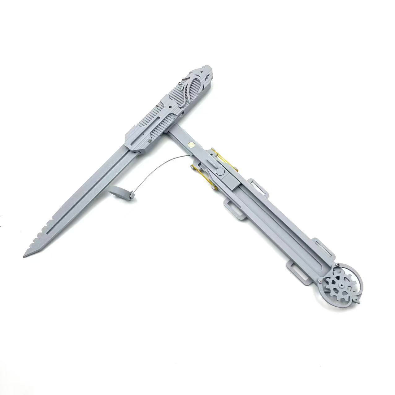 3D Printing Hidden Blade - 3Dプリント製重力操作式隠し刃アームソード、重力で上下に動く、非弾性制御、ハロウィンコスチューム小道具