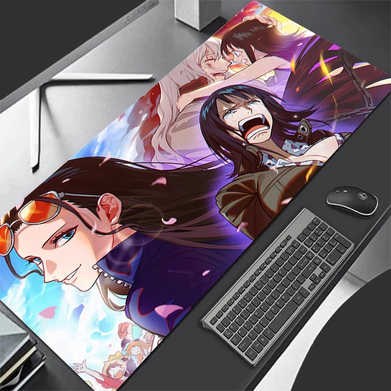 3D Printing Keyboard - 日本セクシーアニメガールマウスパッドPCパープルゲーマーキャビネットマウスパッドかわいいワンピースキーボードラグXLラップトップニコ・ロビンデスクマット