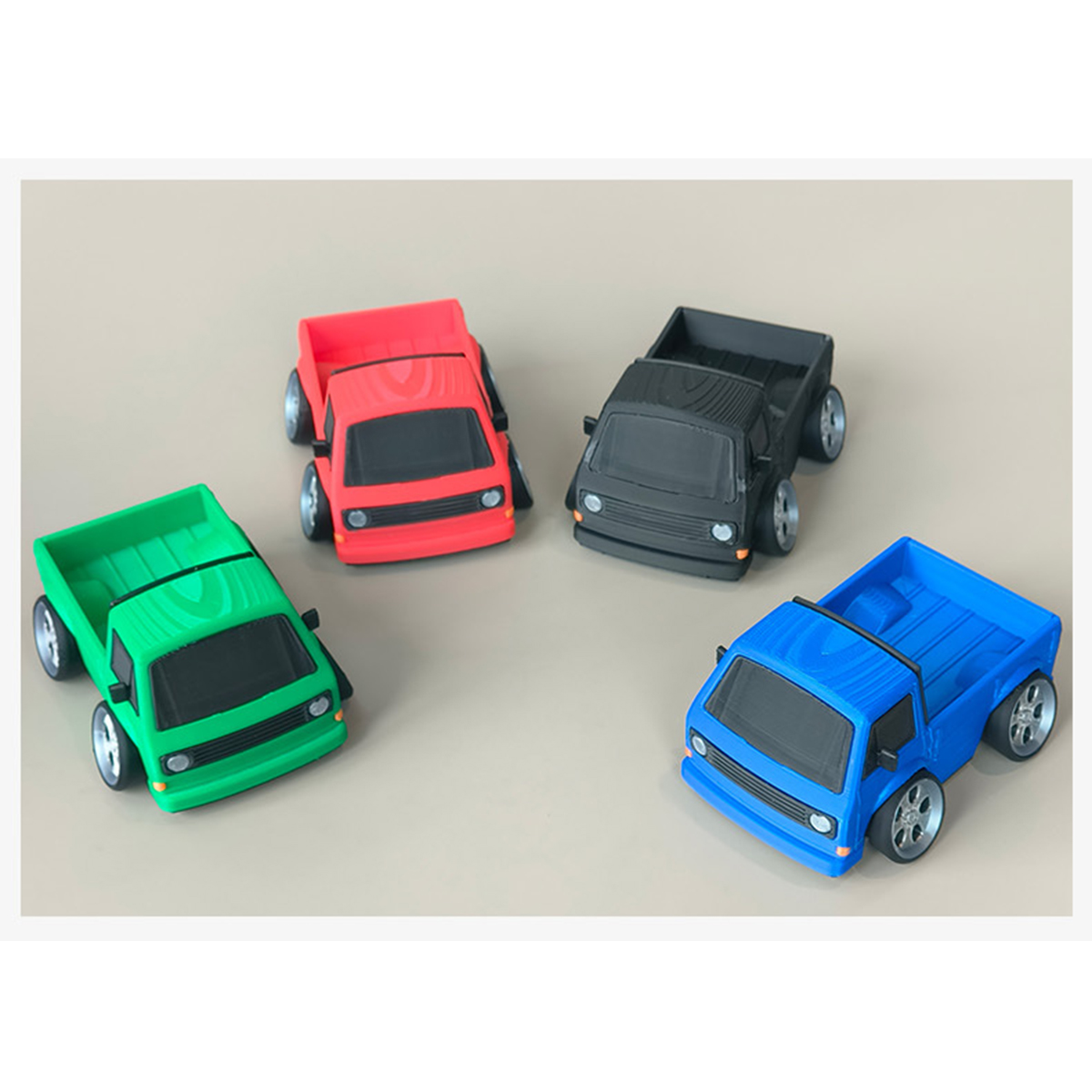 レトロ T3 ピックアップトラック 3D プリントおもちゃモ - 3D Printing Diecast Cars のレビューと価格