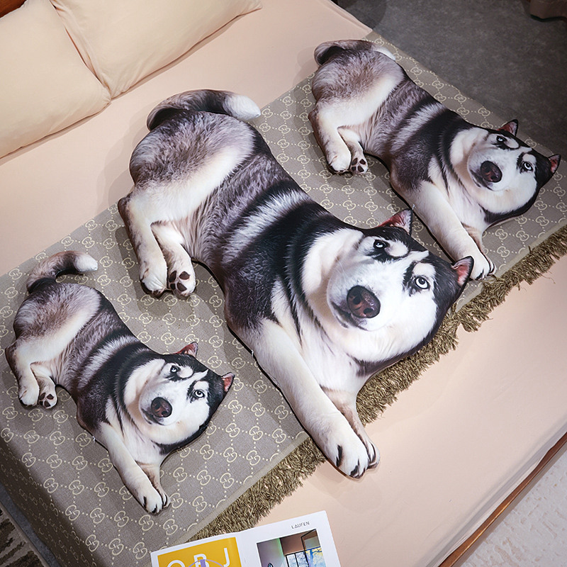 シミュレーションハスキー犬ぬいぐるみ枕3Dプリントハスキーク - 3D Printing With Pp のレビューと価格