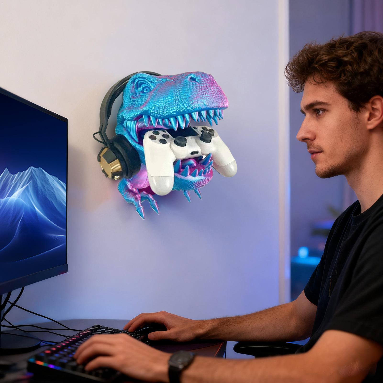 3Dプリントされたティラノサウルスレックスのヘッドホンとゲー - 3D Printing Room のレビューと価格