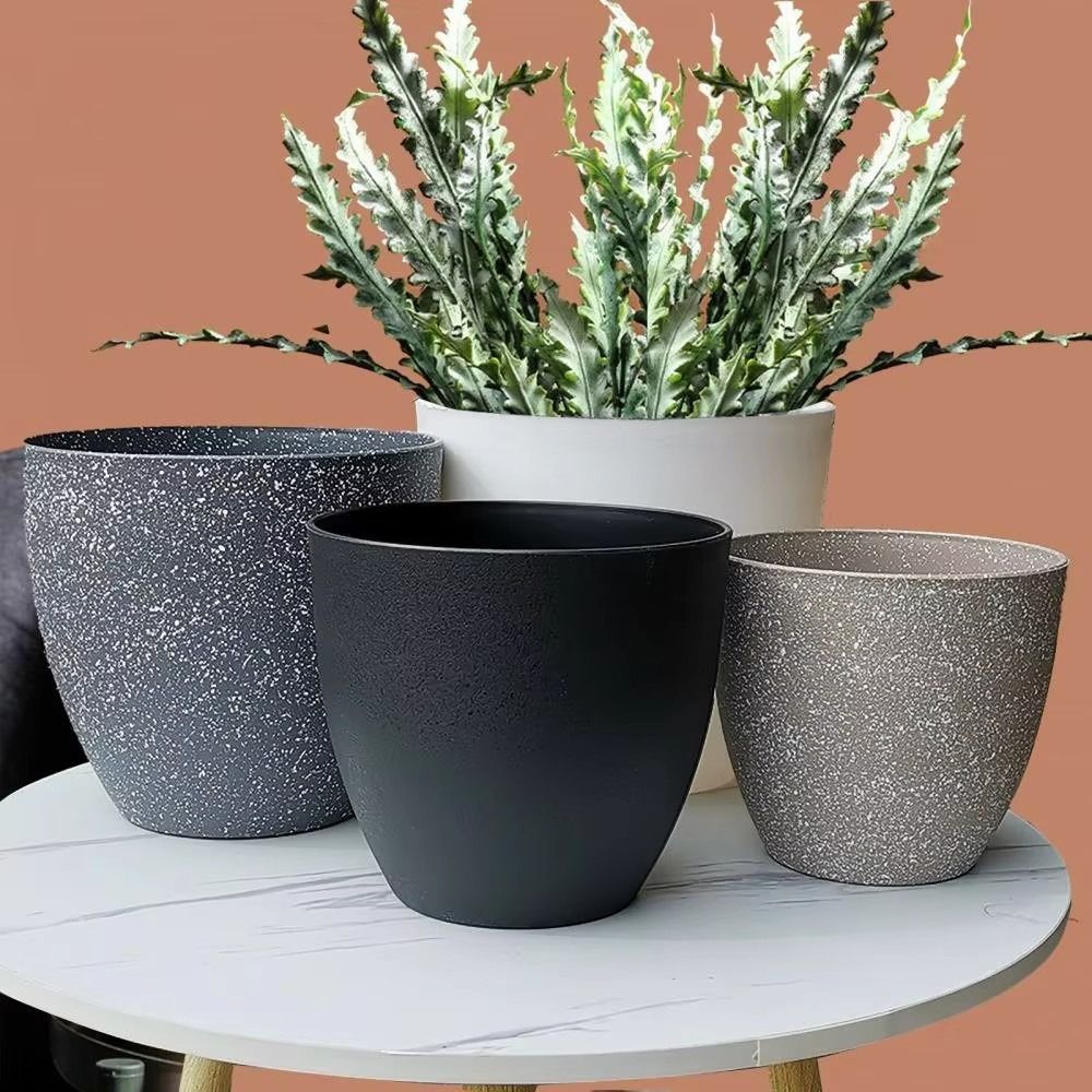 つや消し模造石盆栽植木鉢バルコニー植木鉢家の装飾用品大容量植 - 3D Printing Pot のレビューと価格