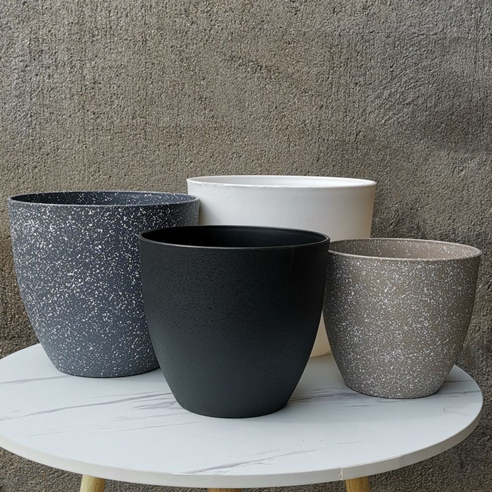 つや消し模造石盆栽植木鉢バルコニー植木鉢家の装飾用品大容量植 - 3D Printing Pot のレビューと価格