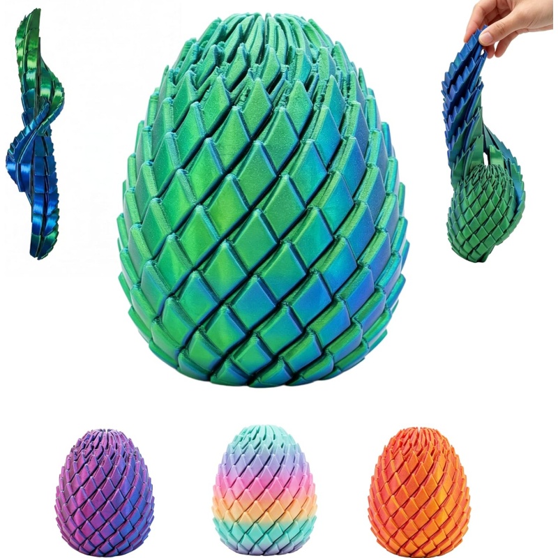 3Dプリント製フィジェットトイ、ツイストスリッパリーエッグス - 3D Printing Egg のレビューと価格