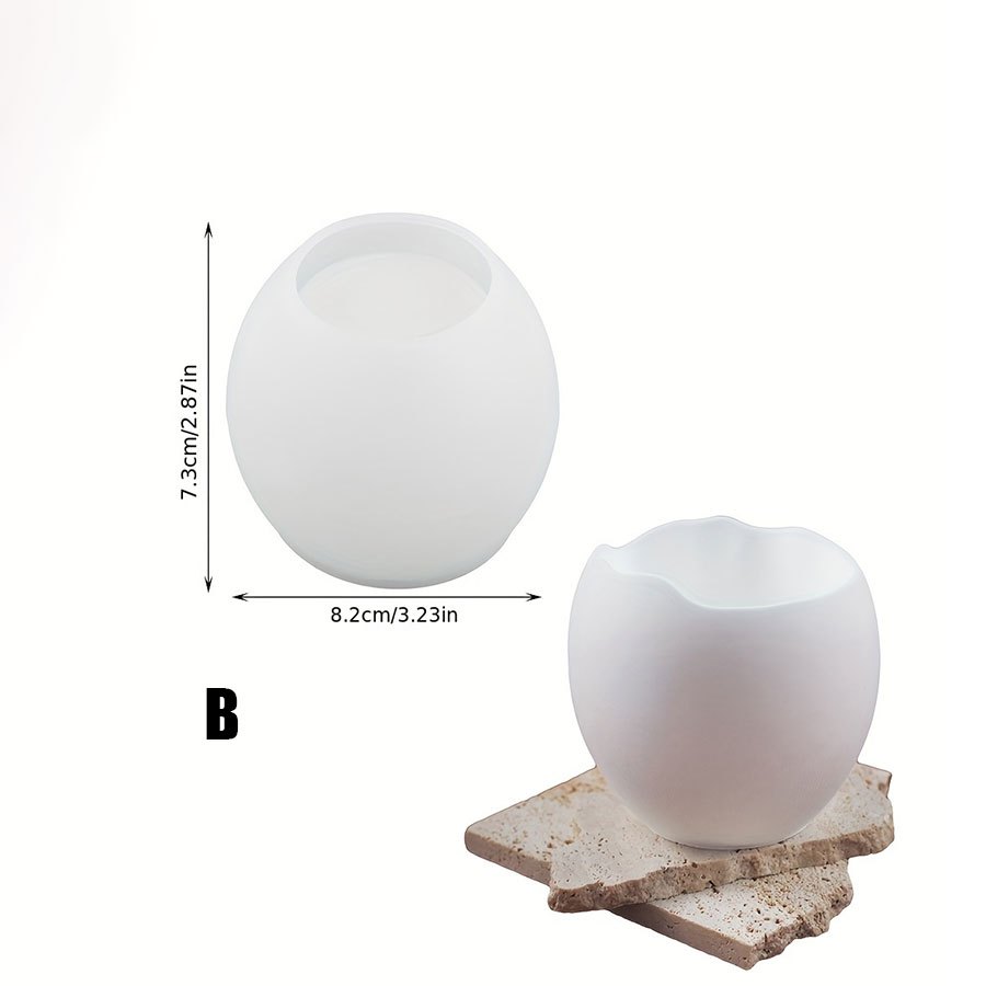 [樹脂型] DIY樹脂キャンドルホルダーと収納ボックス用のシ - 3D Printing Egg のレビューと価格