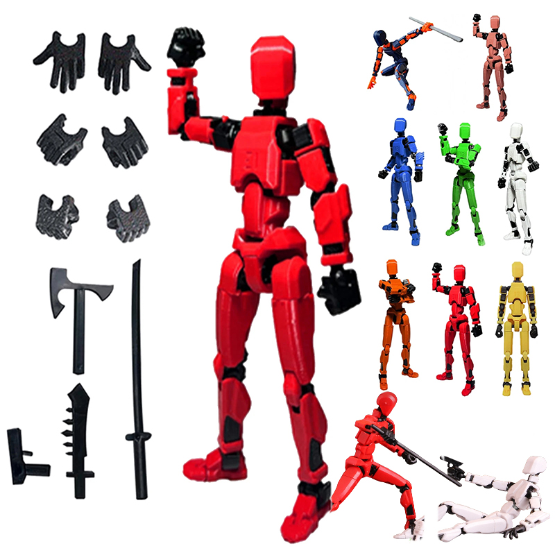 1 個 13 関節フィギュア関節可動ダミー人形 Diy 組立 - 3D Printing Yourself のレビューと価格