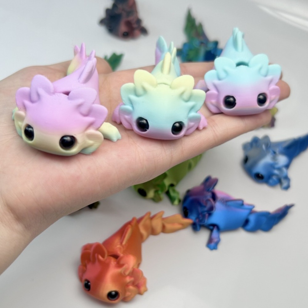 3D プリントサラマンダーフィギュアおもちゃマルチジョイント - 3D Printing Gif のレビューと価格