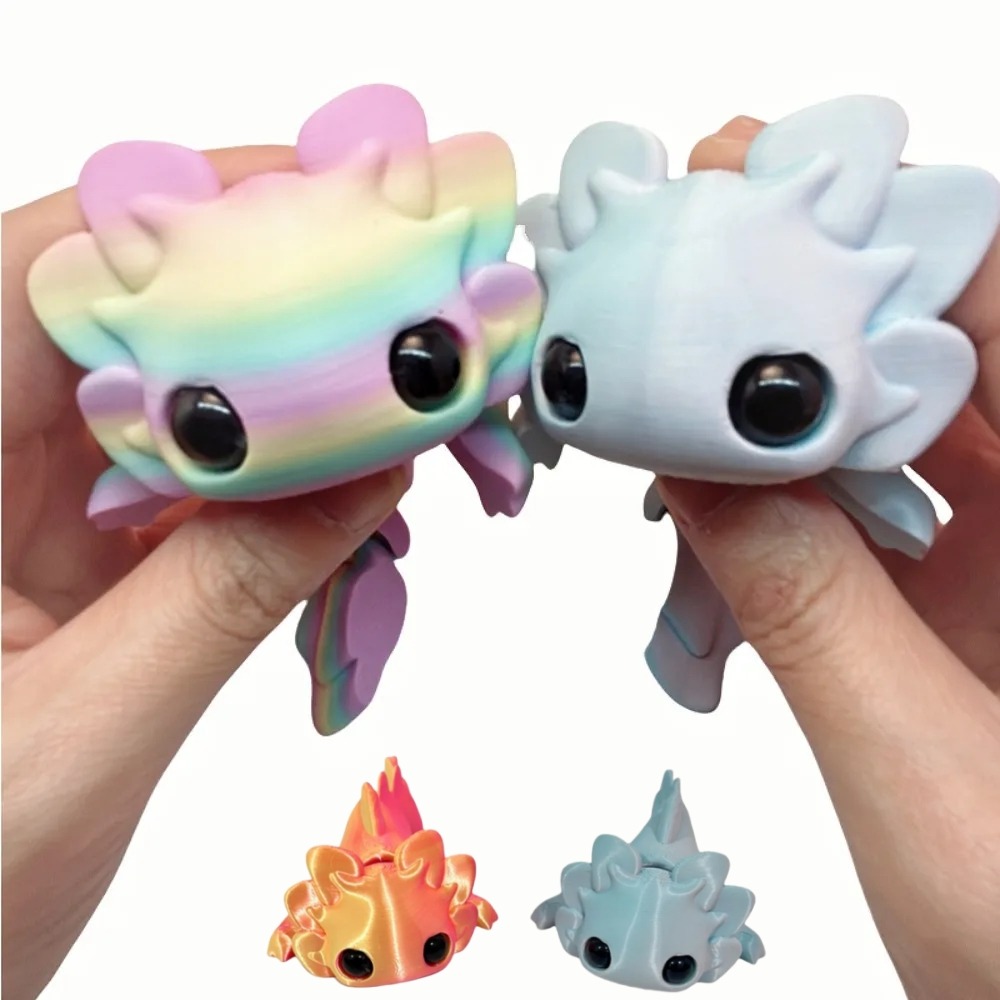 3D プリントサラマンダーフィギュアおもちゃマルチジョイント - 3D Printing Gif のレビューと価格