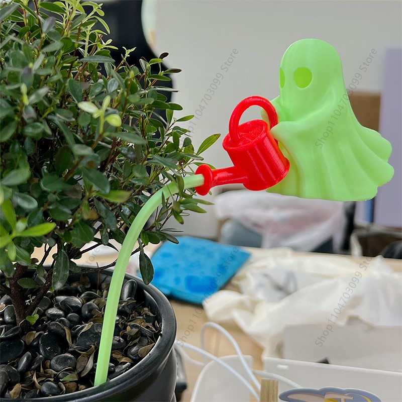 暗闇で光る幽霊植物の装飾品、3Dプリントされた不気味な幽霊と - 3D Printing Pot のレビューと価格