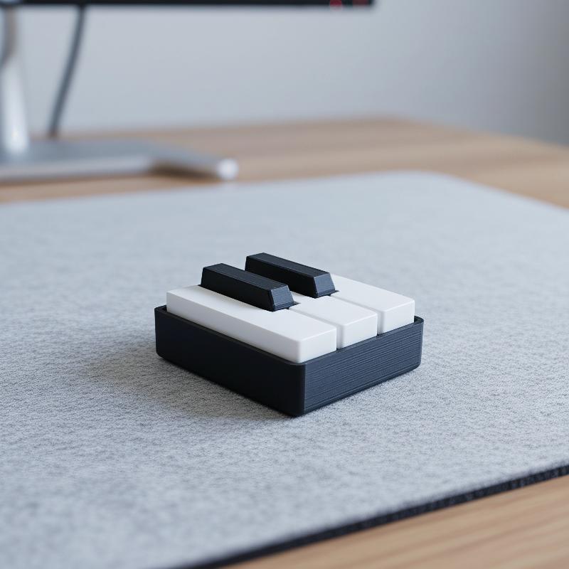 プレス式3DプリントPLAピアノキーボード型フィジェットクリ - 3D Printing Keyboard のレビューと価格