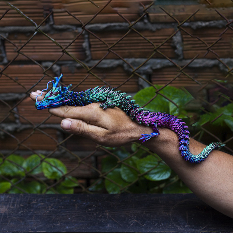 3D印刷されたドラゴンモデルの工芸品,色の変化,関節運動,車 - 3D Printing Gif のレビューと価格