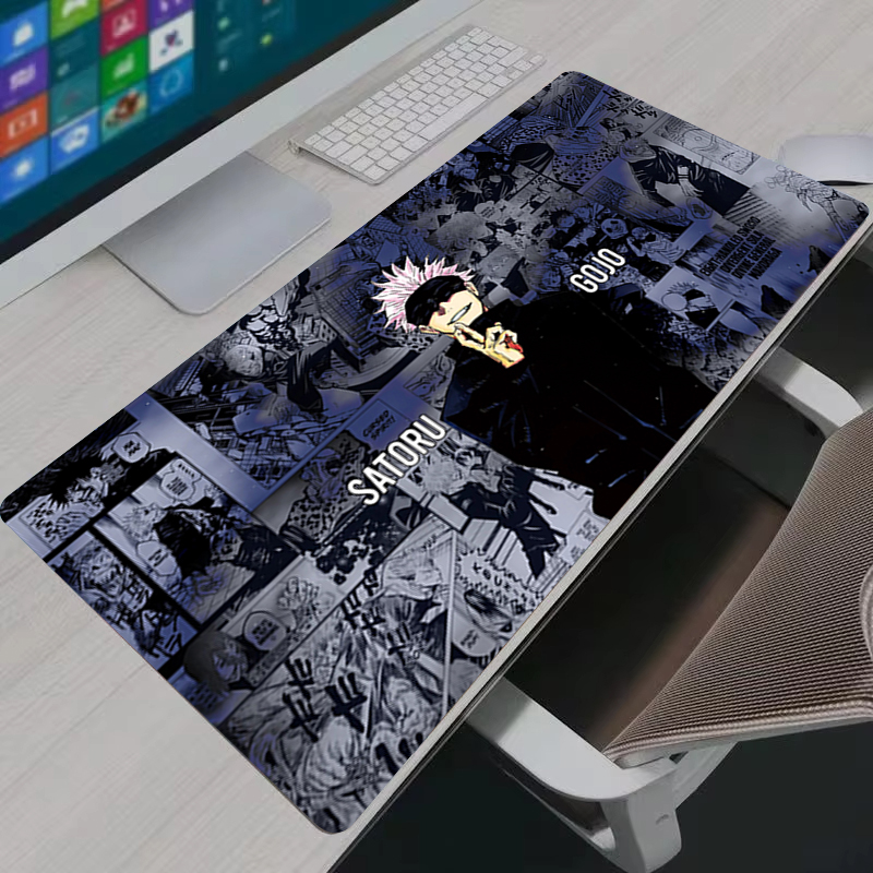 マウスパッドクールアニメ呪術廻戦五条悟大型ゲーミングマウスパ - 3D Printing Keyboard のレビューと価格