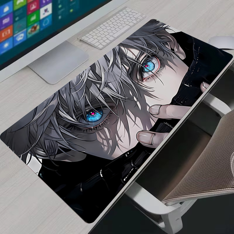 マウスパッドクールアニメ呪術廻戦五条悟大型ゲーミングマウスパ - 3D Printing Keyboard のレビューと価格