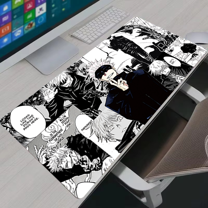 マウスパッドクールアニメ呪術廻戦五条悟大型ゲーミングマウスパ - 3D Printing Keyboard のレビューと価格