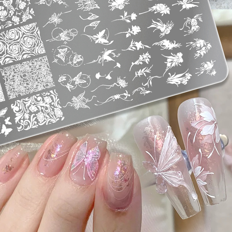 BORN PRETTY リーフフラワーネイルアートスタンピン - 3D Printing Templates Free のレビューと価格