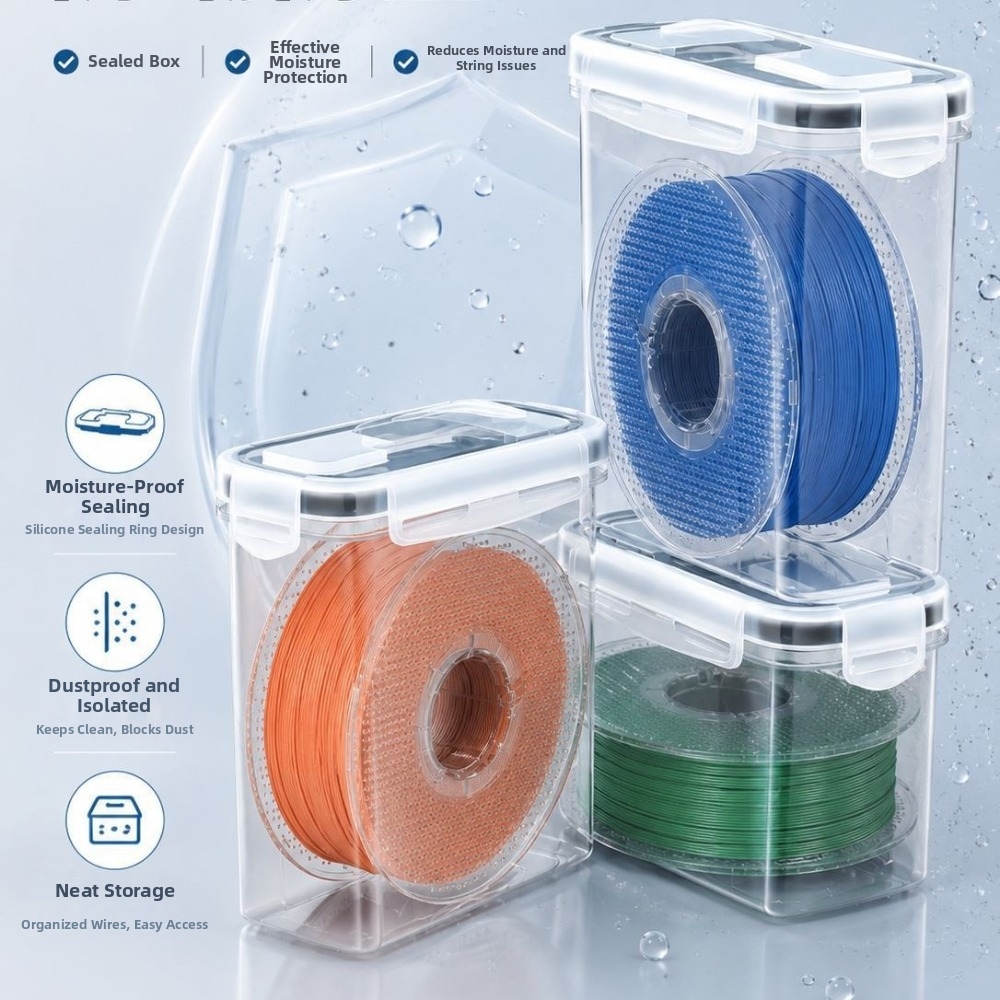 透明フィラメントコンテナ防塵気密3D印刷コンテナ防湿フィラメ - 3D Printing With Pp のレビューと価格