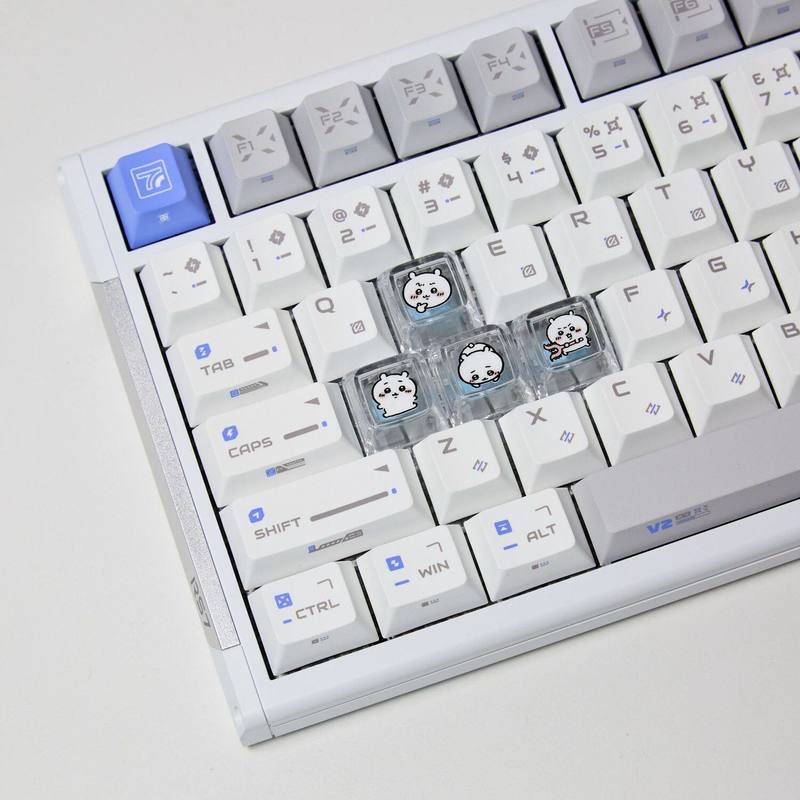 Chiikawa 4 個手作り透明 PC バックライト付きパ - 3D Printing Keyboard のレビューと価格