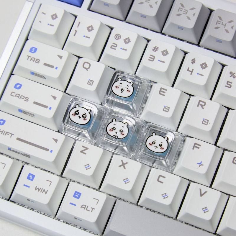 Chiikawa 4 個手作り透明 PC バックライト付きパ - 3D Printing Keyboard のレビューと価格