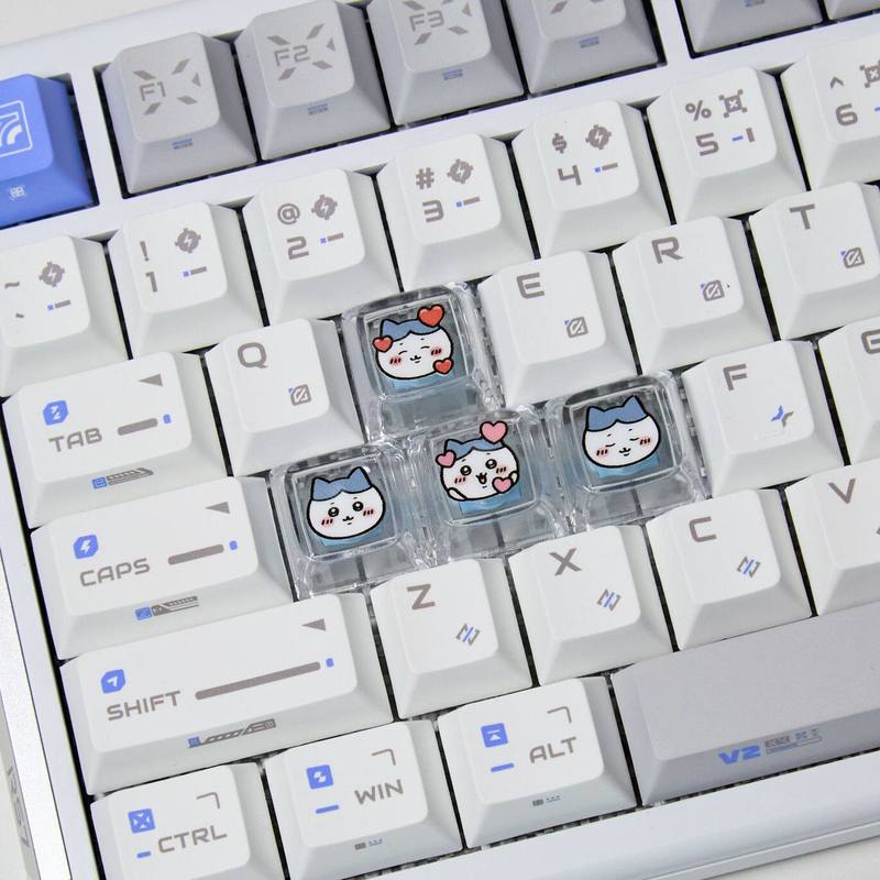 Chiikawa 4 個手作り透明 PC バックライト付きパ - 3D Printing Keyboard のレビューと価格