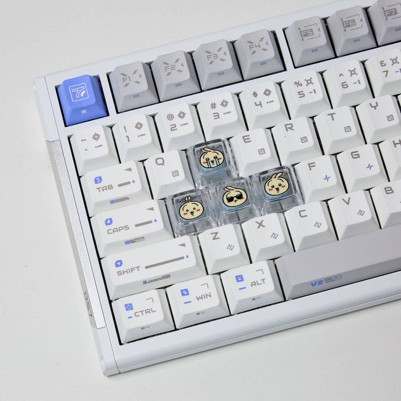Chiikawa 4 個手作り透明 PC バックライト付きパ - 3D Printing Keyboard のレビューと価格