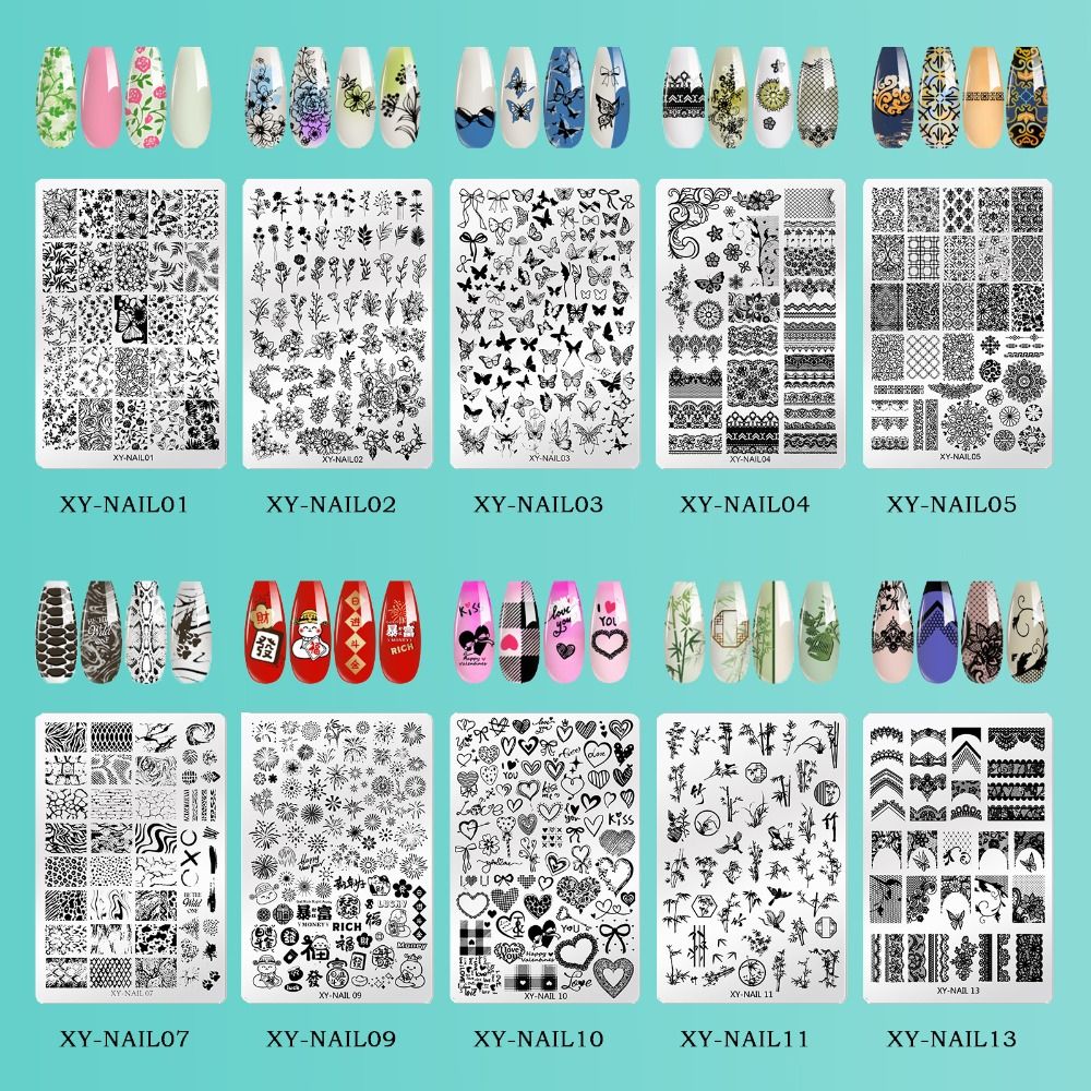 新しいステンレス鋼ネイル印刷プレート再利用可能なマニキュアネ - 3D Printing Templates Free のレビューと価格