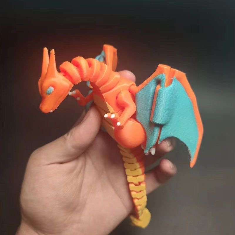 3Dプリントアニメポケモンフィギュア リザードンモデル 可動 - 3D Printing Yourself のレビューと価格
