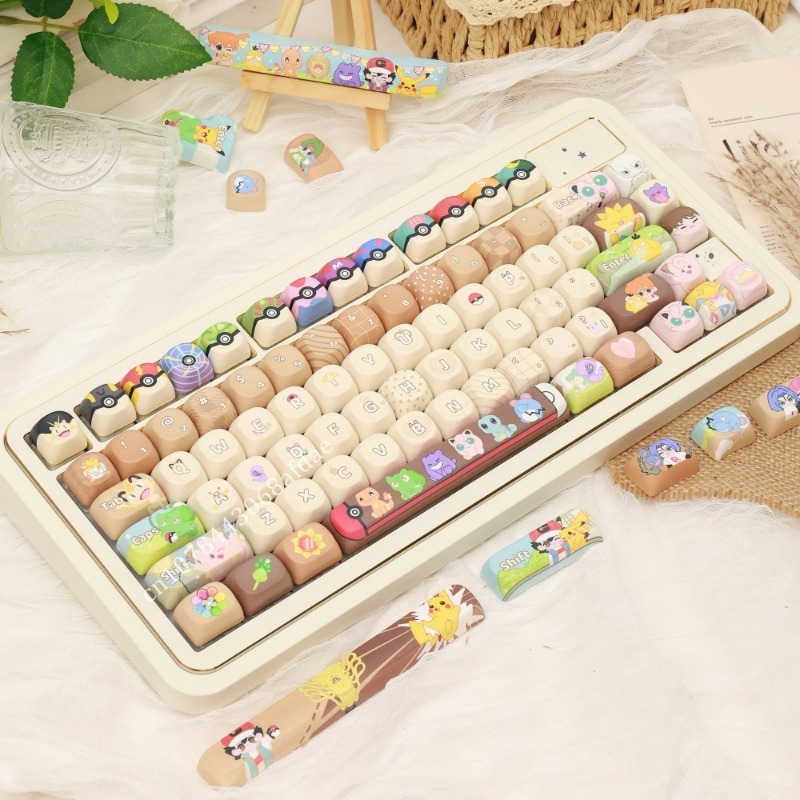アニメポケモンキーキャップ MOA 高さ 131 キー/セッ - 3D Printing Keyboard のレビューと価格