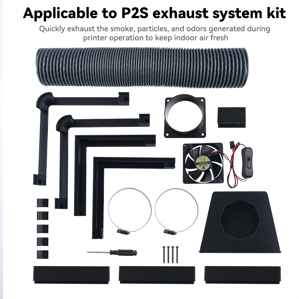 Bambu Lab X2D/P2S用外部排気ファンキット、A - 3D Printing Abs のレビューと価格