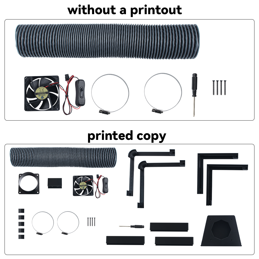 Bambu Lab X2D/P2S用外部排気ファンキット、A - 3D Printing Abs のレビューと価格