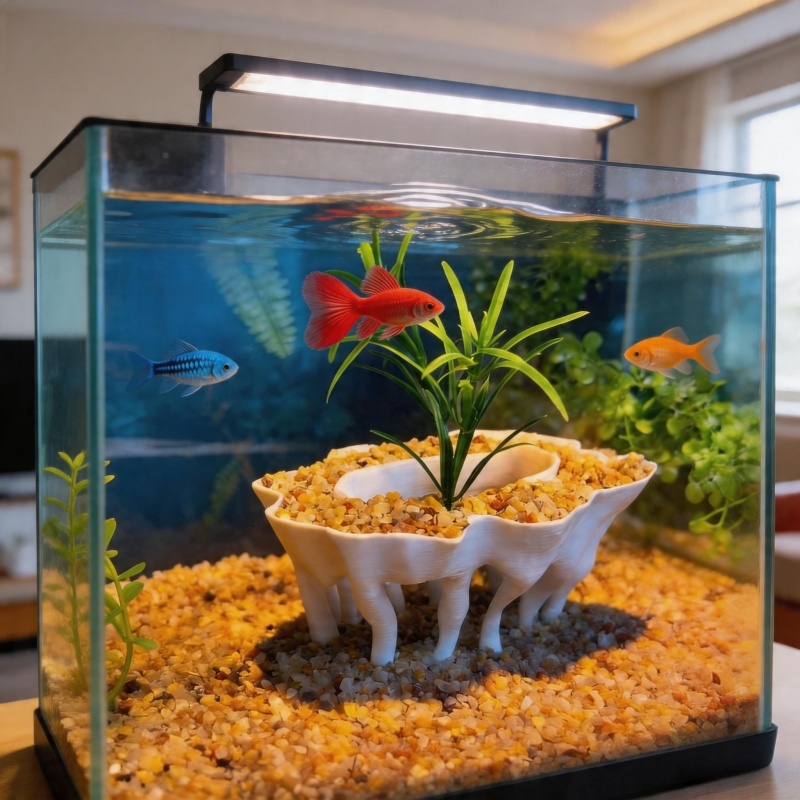 3Dプリントされた木の根の形をした水槽用植物、植木鉢も水槽の - 3D Printing Pot のレビューと価格