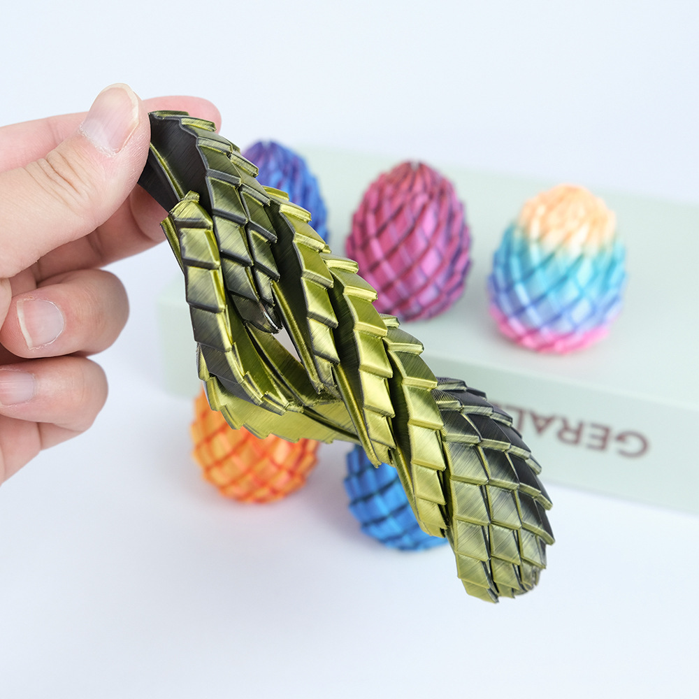 3Dプリントドラゴンの卵、拡張可能な松ぼっくりストレス解消お - 3D Printing Egg のレビューと価格