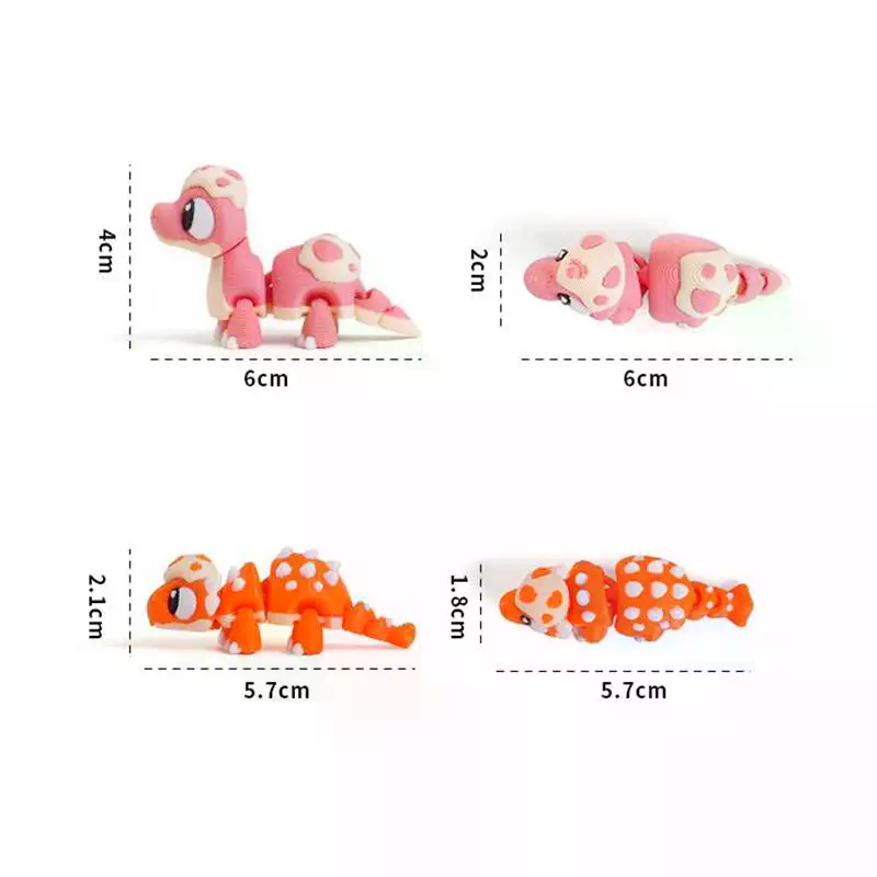 ミニ3Dプリント恐竜おもちゃ、可動関節と卵殻付き、子供向けギ - 3D Printing Egg のレビューと価格
